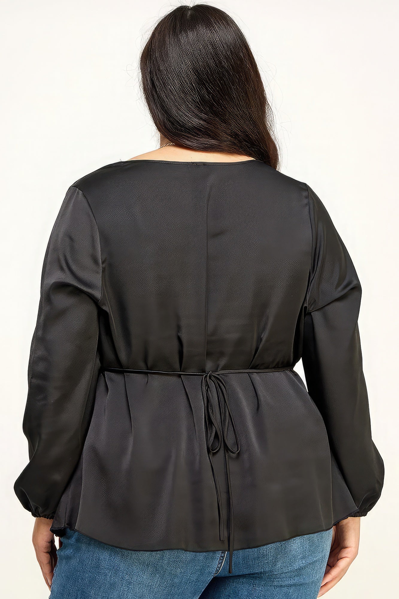Satin Babydoll Blouse - Exotic Bear Boutique