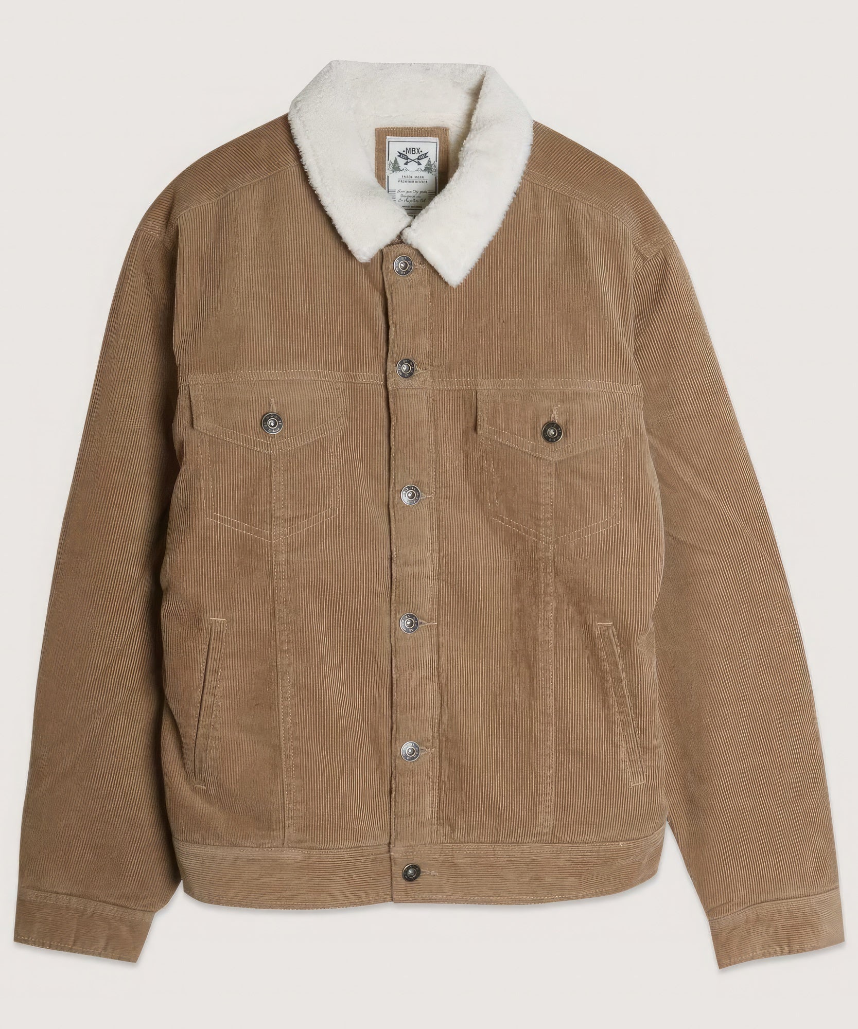 Casual Corduroy Lined Trucker Jacket - Exotic Bear Boutique