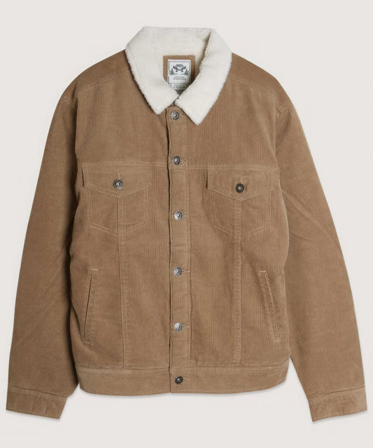 Casual Corduroy Lined Trucker Jacket - Exotic Bear Boutique