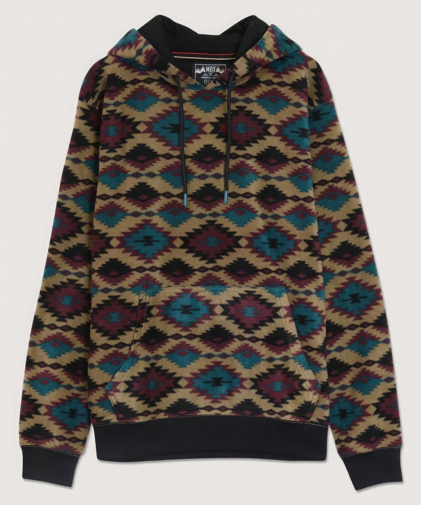 Aztec Diamond Print Hoodie - Exotic Bear Boutique