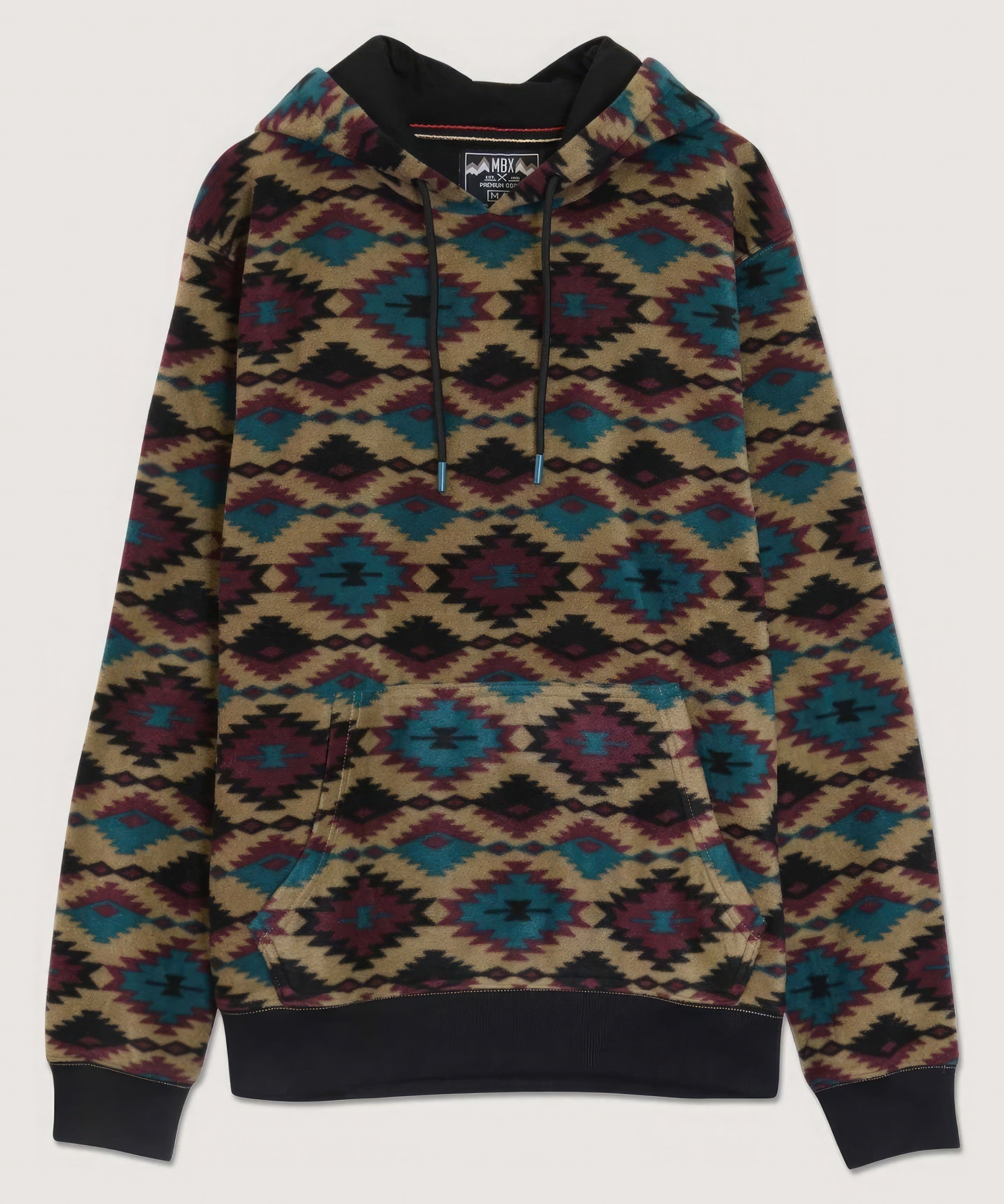 Aztec Diamond Print Hoodie - Exotic Bear Boutique