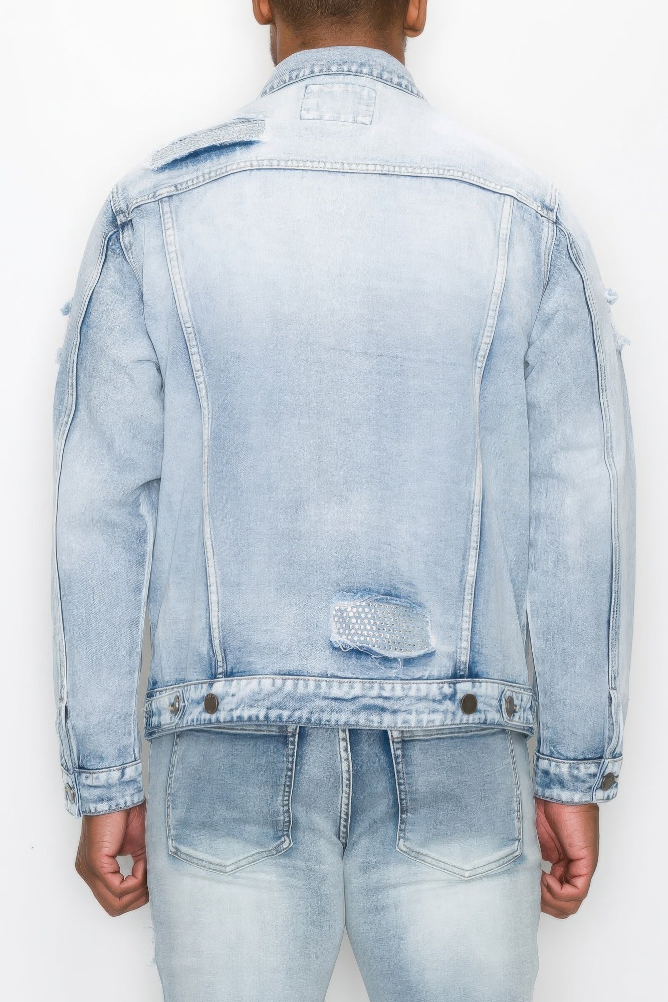Diamond Denim Jacket - Exotic Bear Boutique
