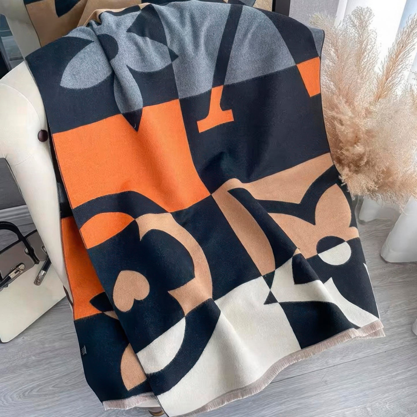 Flower pattern blanket shawl - Exotic Bear Boutique