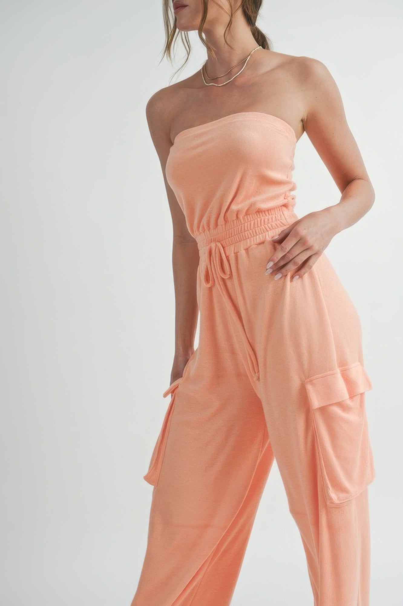 Tube Top  Jumpsuit Romper - Exotic Bear Boutique