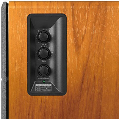 Edifier R1280DB Powered Bluetooth Bookshelf Speakers - Optical Input - Wireless Studio Monitors - 4 Inch Near Field Speaker - 42w RMS - Wood Grain - Exotic Bear LifeStyle