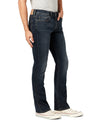 Buffalo David Bitton Men's Slim Boot King Jeans, Crinkled and Sanded, 32W x 34L
