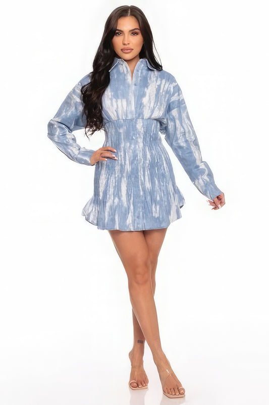 Tie Dye Mini Dress - Exotic Bear Boutique