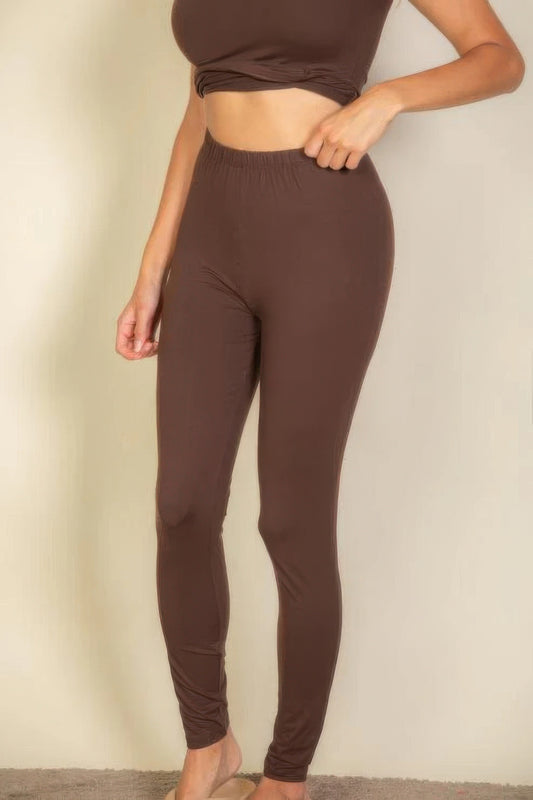 Basic Solid Leggings - Exotic Bear Boutique