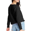 Hanes Women's V-Notch Pullover Fleece Sweatshirt, Ebony, Small - Exotic Bear LifeStyle Trends Boutique