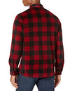 Wrangler Men's Authentics Long Sleeve Plaid Fleece Shirt, Red Buffalo Plaid, Medium - Exotic Bear LifeStyle Trends Boutique
