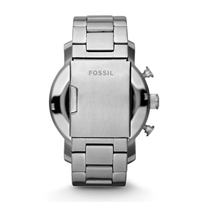 Fossil Men's JR1353 Nate Silver-Tone Stainless Steel Chronograph Watch - Exotic Bear LifeStyle Trends Boutique