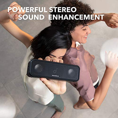 Soundcore 3 by Anker Soundcore, Bluetooth Speaker with Stereo Sound, Pure Titanium Diaphragm Drivers, PartyCast Technology, BassUp, 24H Playtime, IPX7 Waterproof, App, Custom EQ, Home, Outdoor, Beach - Exotic Bear LifeStyle
