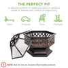 Best Choice Products BCP Hex Shaped Outdoor Home Garden Backyard Fireplace - Exotic Bear LifeStyle